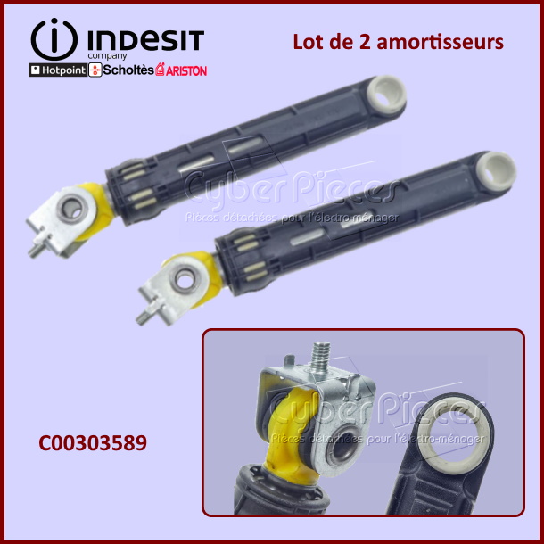 Lot de 2 amortisseurs Indesit C00303589