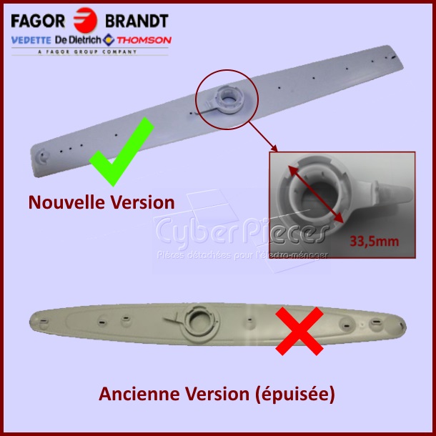 Bras moulinet supérieur Brandt AS6022292