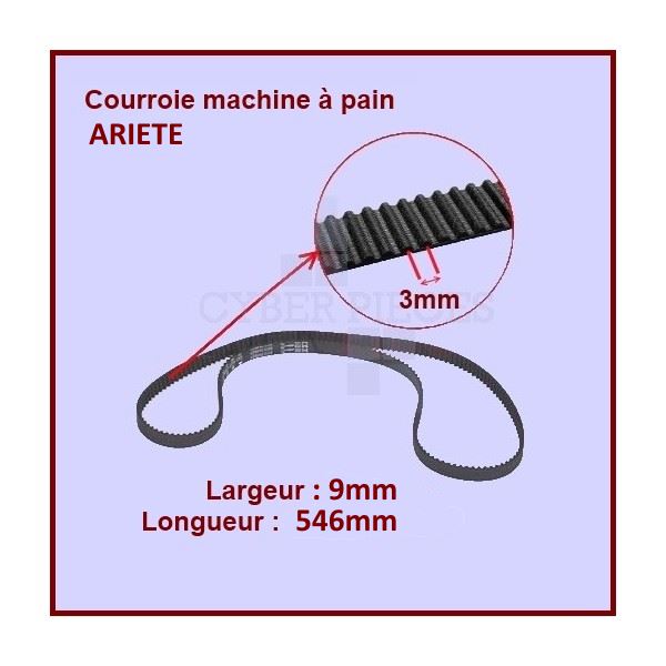 Courroie 546mm Machine à Pain AT6955391400