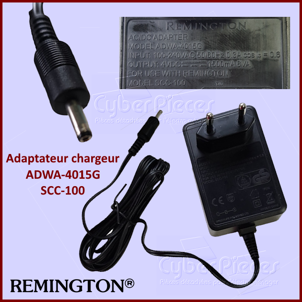 Adaptateur chargeur REMINGTON Model ADWA-4015G / SCC-100 ***Pièce épuisée***