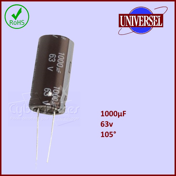 Condensateur 1000,0µF  63V