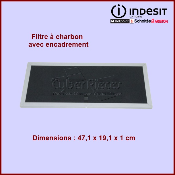 Filtre à charbon Indesit C00136443