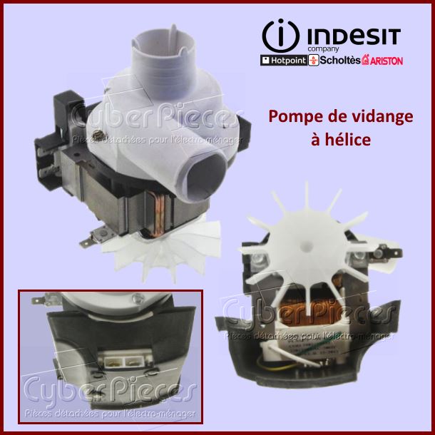 Pompe de vidange a helice INDESIT C00027882