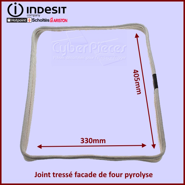Joint tressé facade de four pyrolyse Indesit C00125053