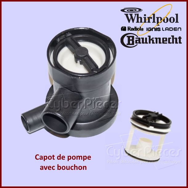 Capot de pompe Whirlpool 481936078363