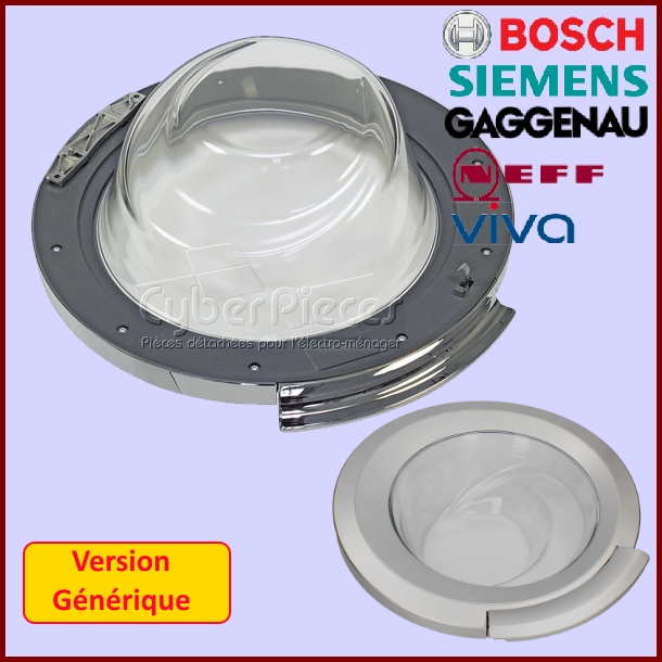 Hublot complet adaptable Bosch Siemens 00704288 - 00704287