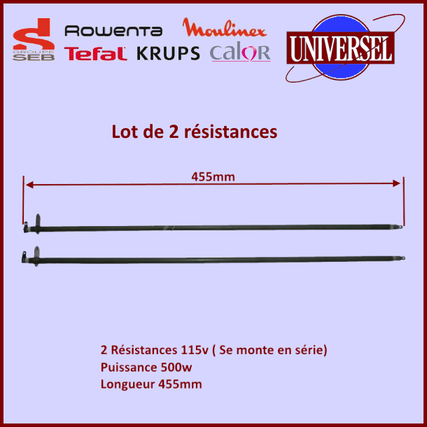 Lot de 2 résistances Grill - Mini Four