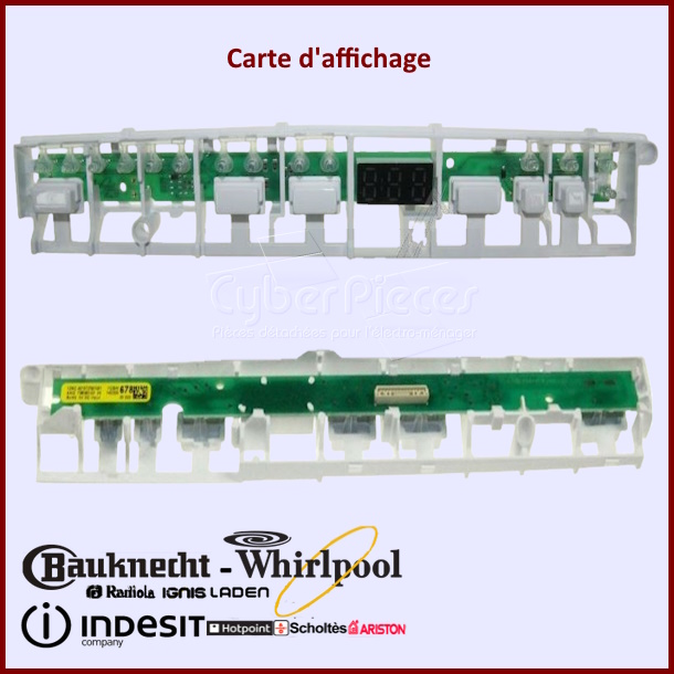 Carte d'affichage Whirlpool 481010380948