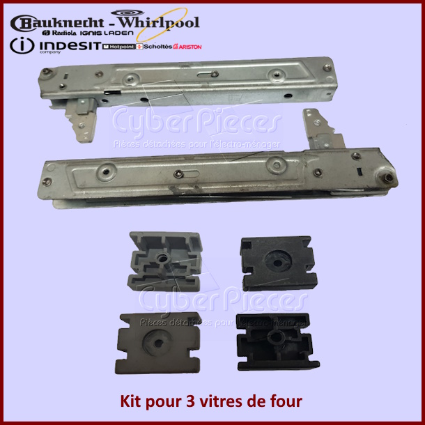 Kit pour 3 vitres de four Whirlpool 481231019232