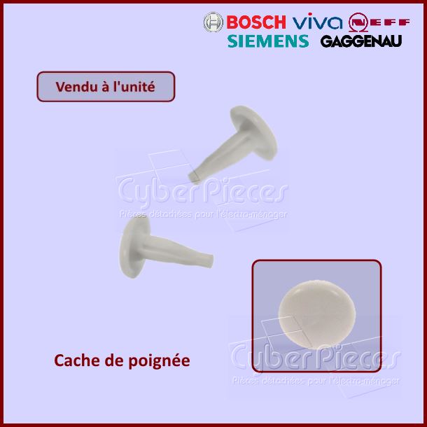 Cache-trou vis de poignée Bosch 00173747