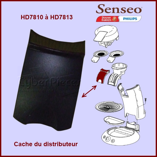 Cache noir du distributeur Senseo 422224737140