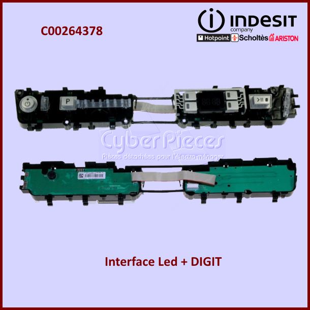 Interface LED + DIGIT Indesit C00264378