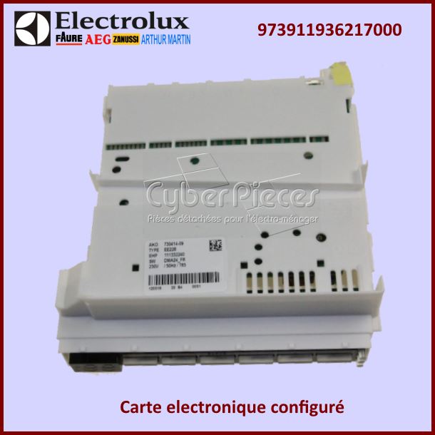 Carte electronique configuré Electrolux 973911936217000