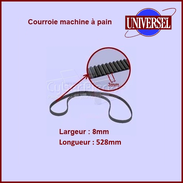 Courroie 528mm machine à pain
