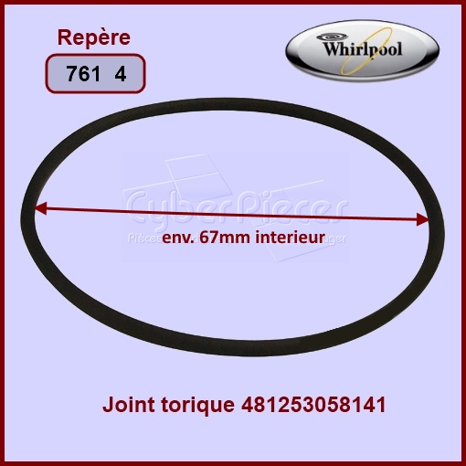 Joint torique Whirlpool 481253058141
