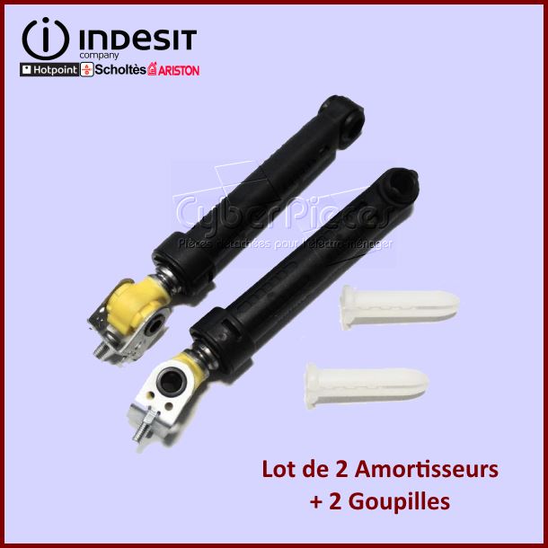 Lot de 2 amortisseurs 100N Indesit C00286060