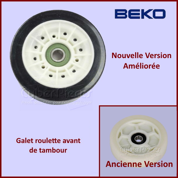 Galet roulette avant de tambour Beko 2987300200