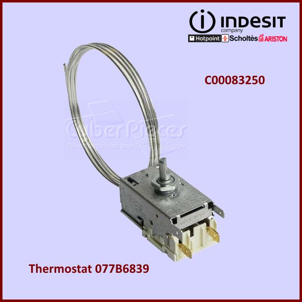 Thermostat 077B6839 Indesit C00083250