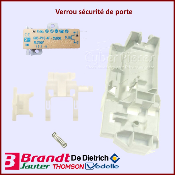 Verrou sécurité de porte Brandt 55X0554