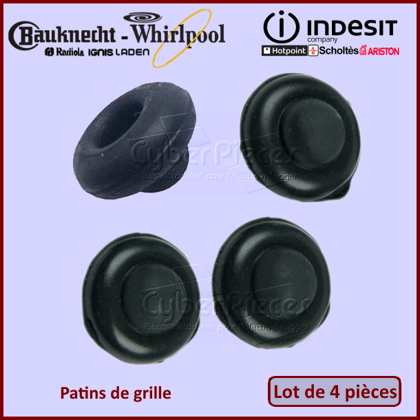 Lot de 4 Patins de grille Indesit C00382262