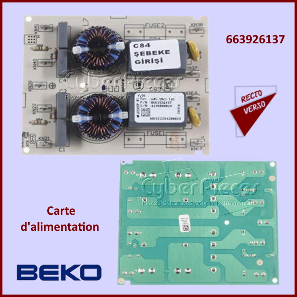 Carte d'alimentation Beko 663926137