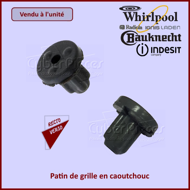 Patin de grille en caoutchouc Indesit C00304620