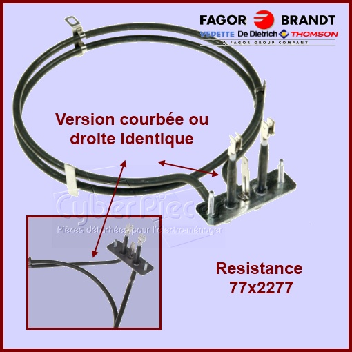Résistance Circulaire 2000W Brandt 77X2277