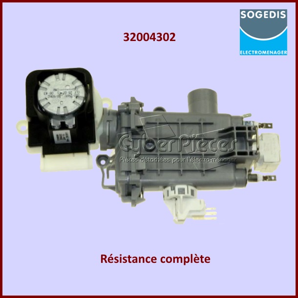 Résistance complète Sogedis 32004302 - Pièces lave-vaisselle