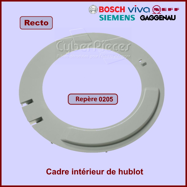 Cadre intérieur de hublot Bosch 20001372