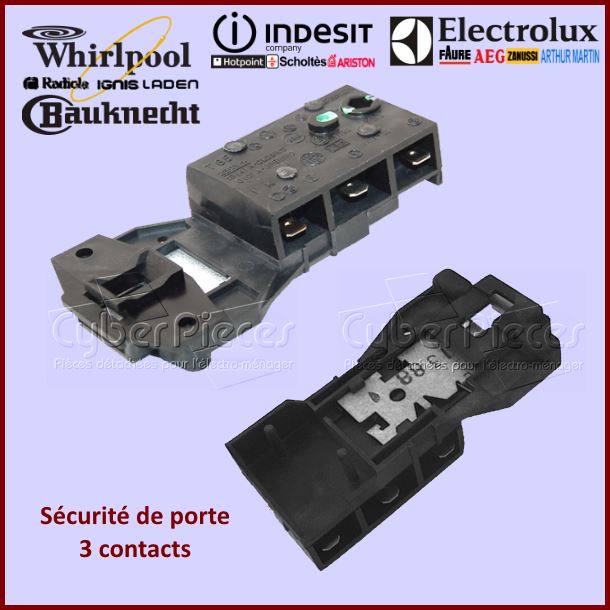 Sécurité de porte 3 contacts Indesit C00011140