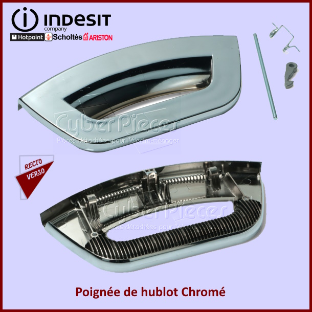 Poignée Chromée de hublot Indesit C00287223