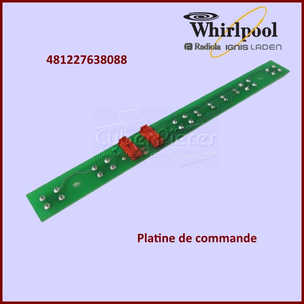 Carte électronique de commande Whirlpool 481227638088
