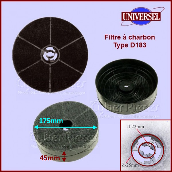 Filtre à charbon Type D183