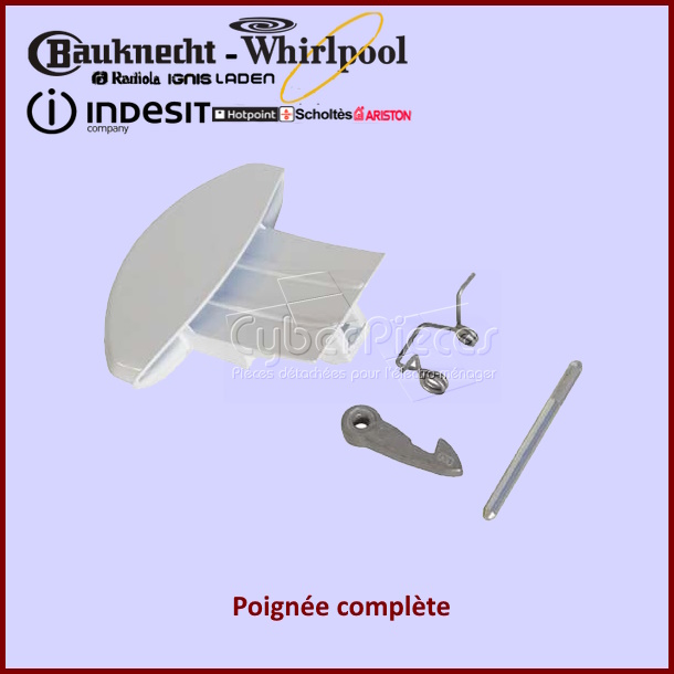 Poignée complète Indesit C00116582