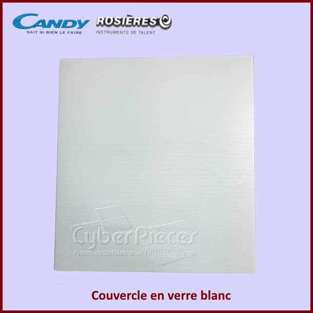 Couvercle en verre blanc Candy 93721298