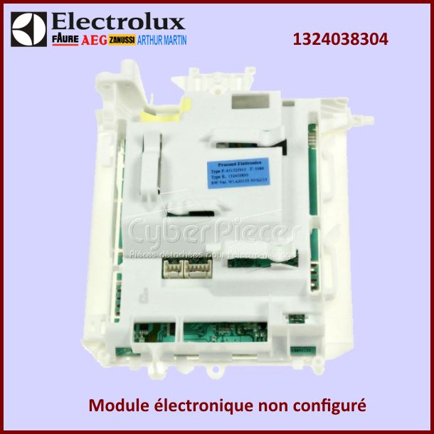 Carte Ã©lectronique EWM100 Electrolux 1324038304 Ã  configurer par no...