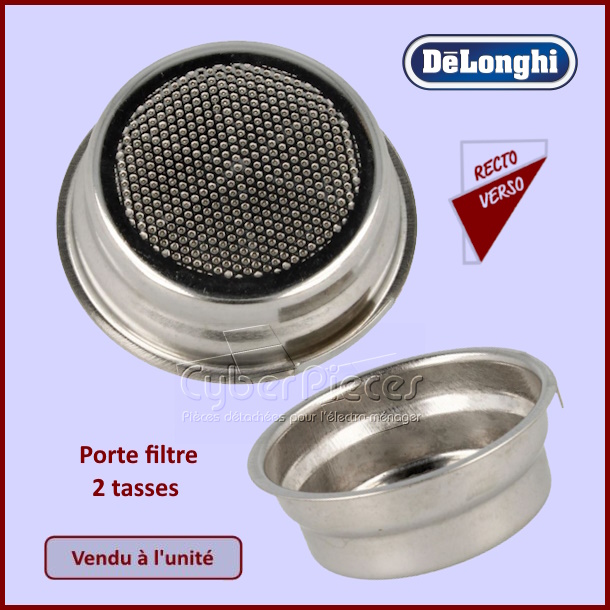 Porte filtre 2 tasses Delonghi 6032102800