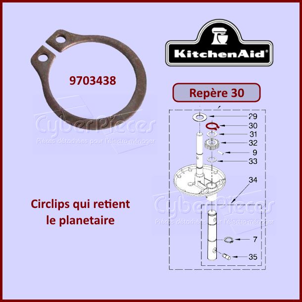 Circlips Kitchenaid 9703438