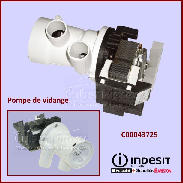 Pompe de vidange Indesit C00043725