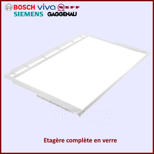 Clayette en verre Bosch 00743196