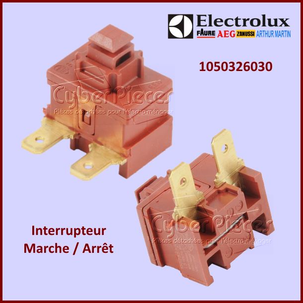 Interrupteur Marche/Arrêt 16A Electrolux 1050326030 - Pièces aspira...