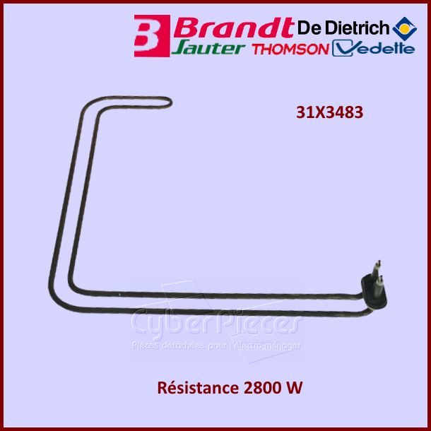 Résistance 2800w Brandt  31x3483