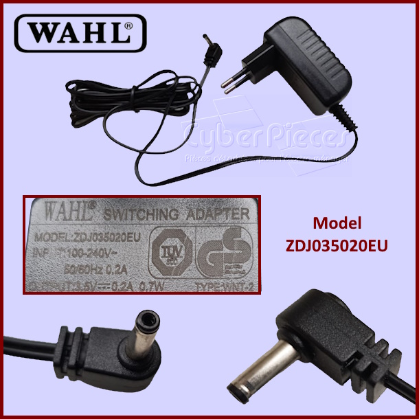 Adaptateur chargeur Wahl Type ZDJ035020EU***épuisé***