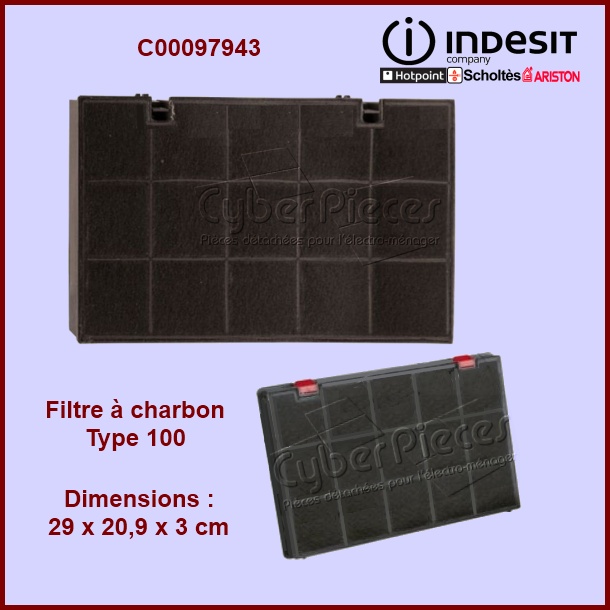 Filtre à charbon Type 100