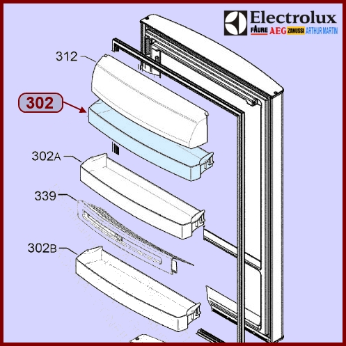 Balconnet bouteilles Electrolux 2148482033