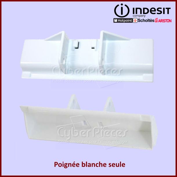 Poignée Blanche seule Indesit C00044653