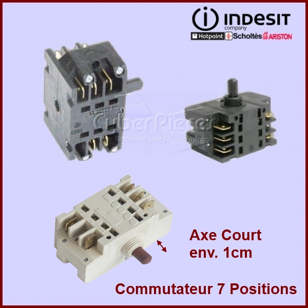 Commutateur 7 Positions Axe Court Ego 4132723010