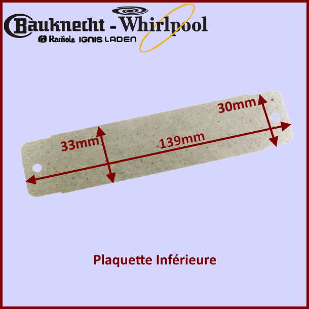 Plaquette Mica Inférieure