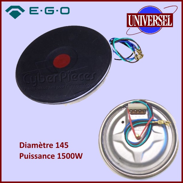 Foyer fonte 1500W / 230v - Ø145mm à Fils