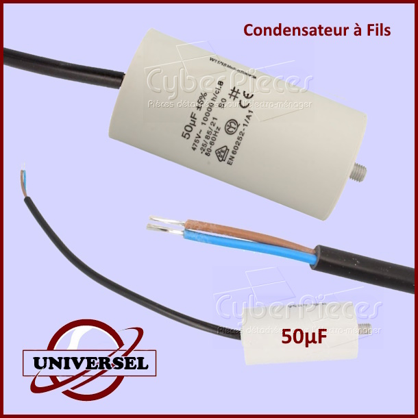 Condensateur 50µf 475V à fils